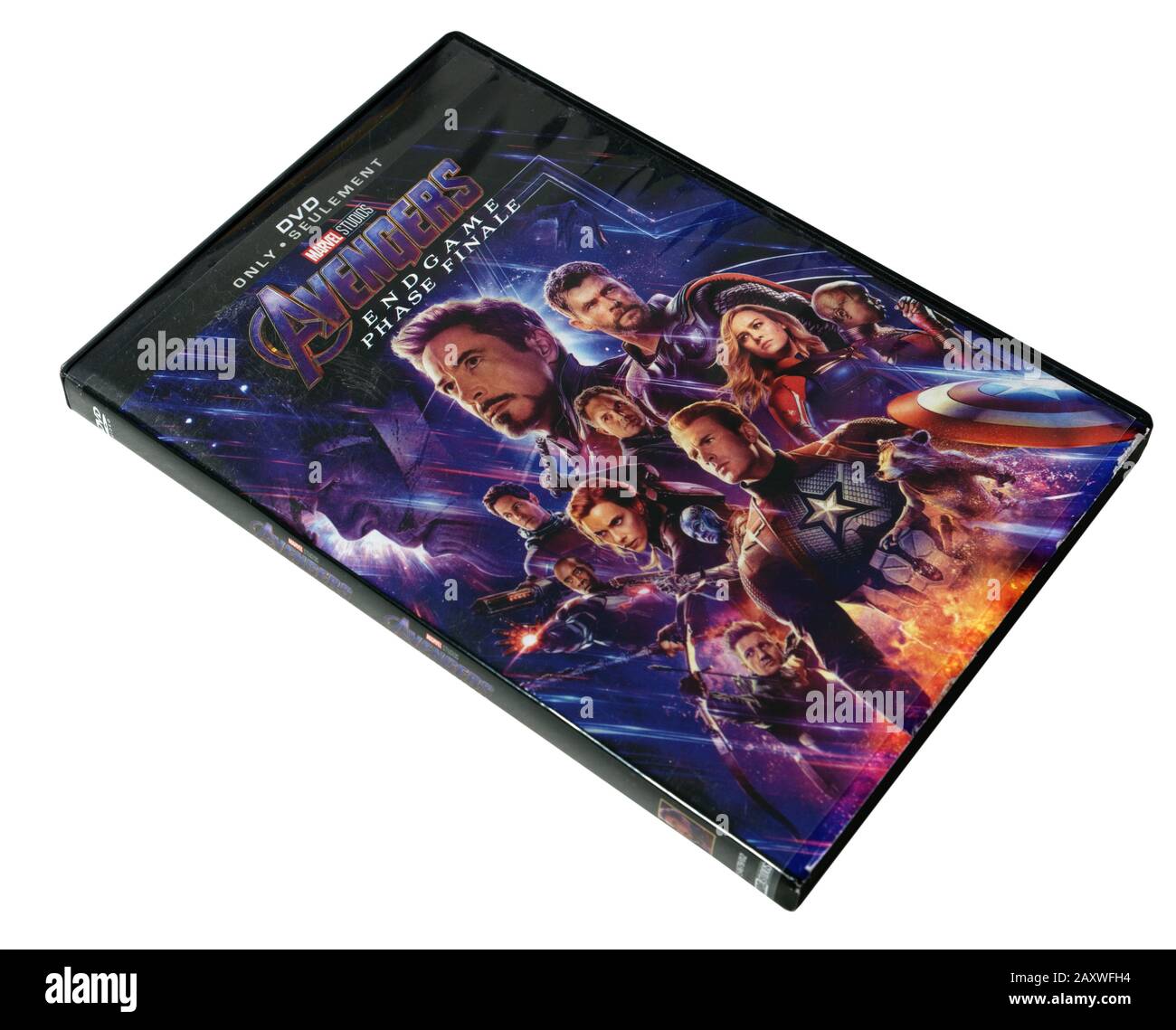 Avengers Endgame film on DVD Stock Photo