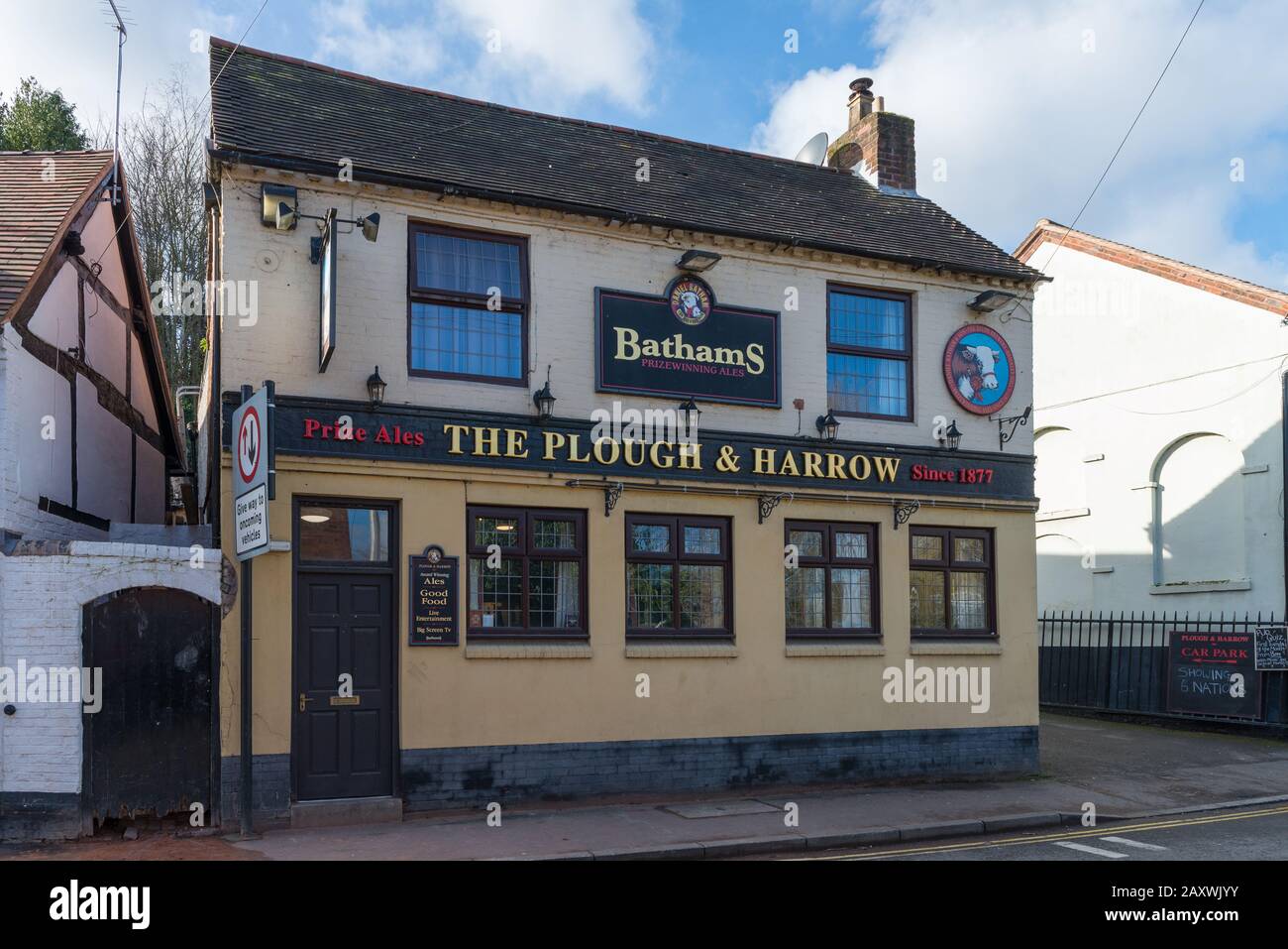 The Plough and Harrow Bathams pub in Kinver, South Staffordshire Stock Photo