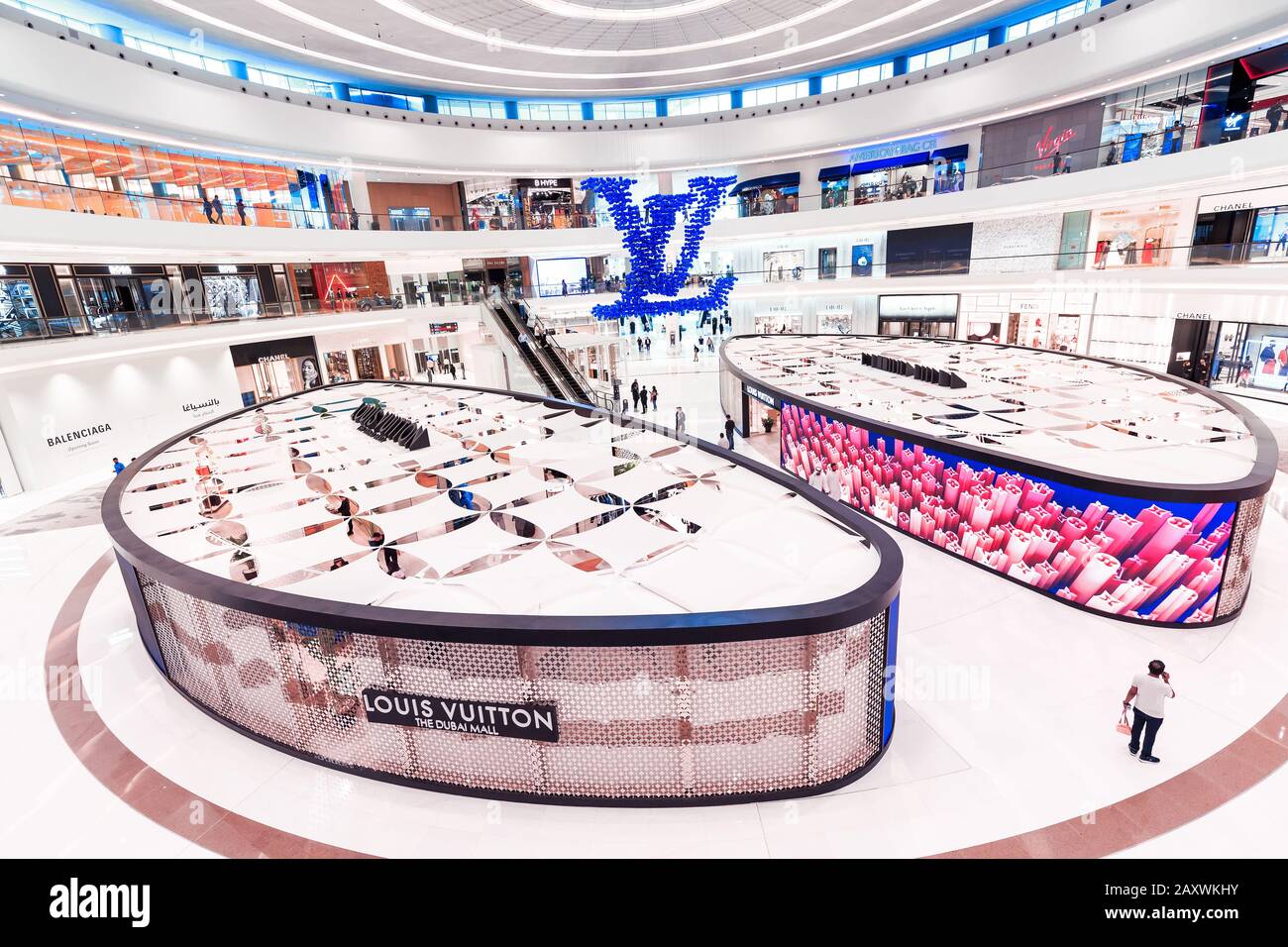26 November 2019, UAE, Dubai: Louis Vuitton store in Dubai Mall, panoramic  view Stock Photo - Alamy