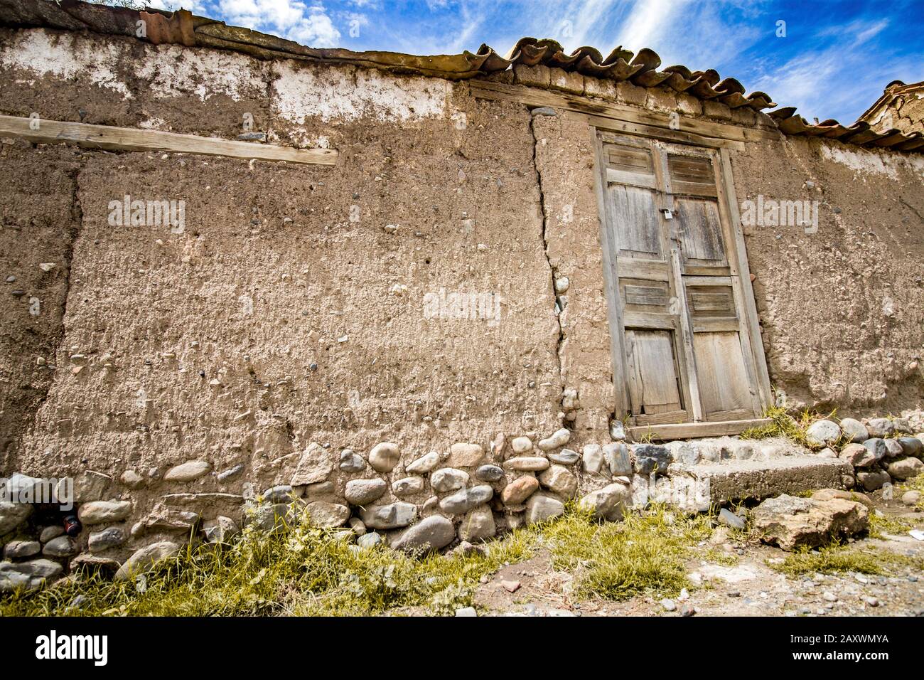 A small town located in Huaraz, Ancash, Perú. Stock Photo