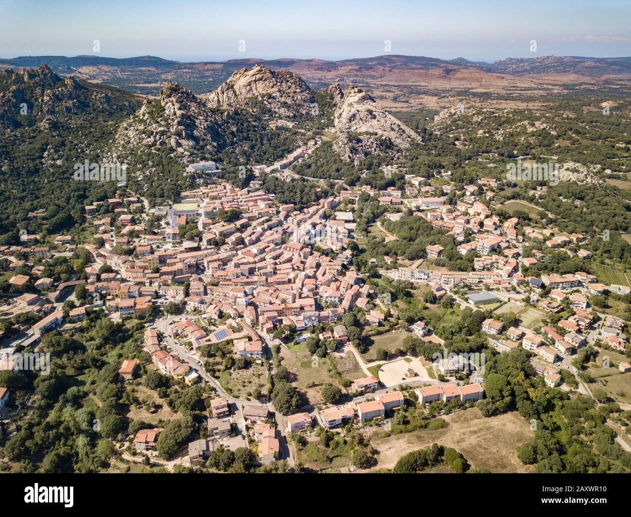 Aggius aerial view hi-res stock photography and images - Alamy