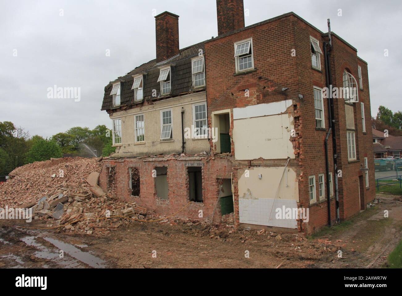 Fall of the Finance Building Stock Photo Alamy