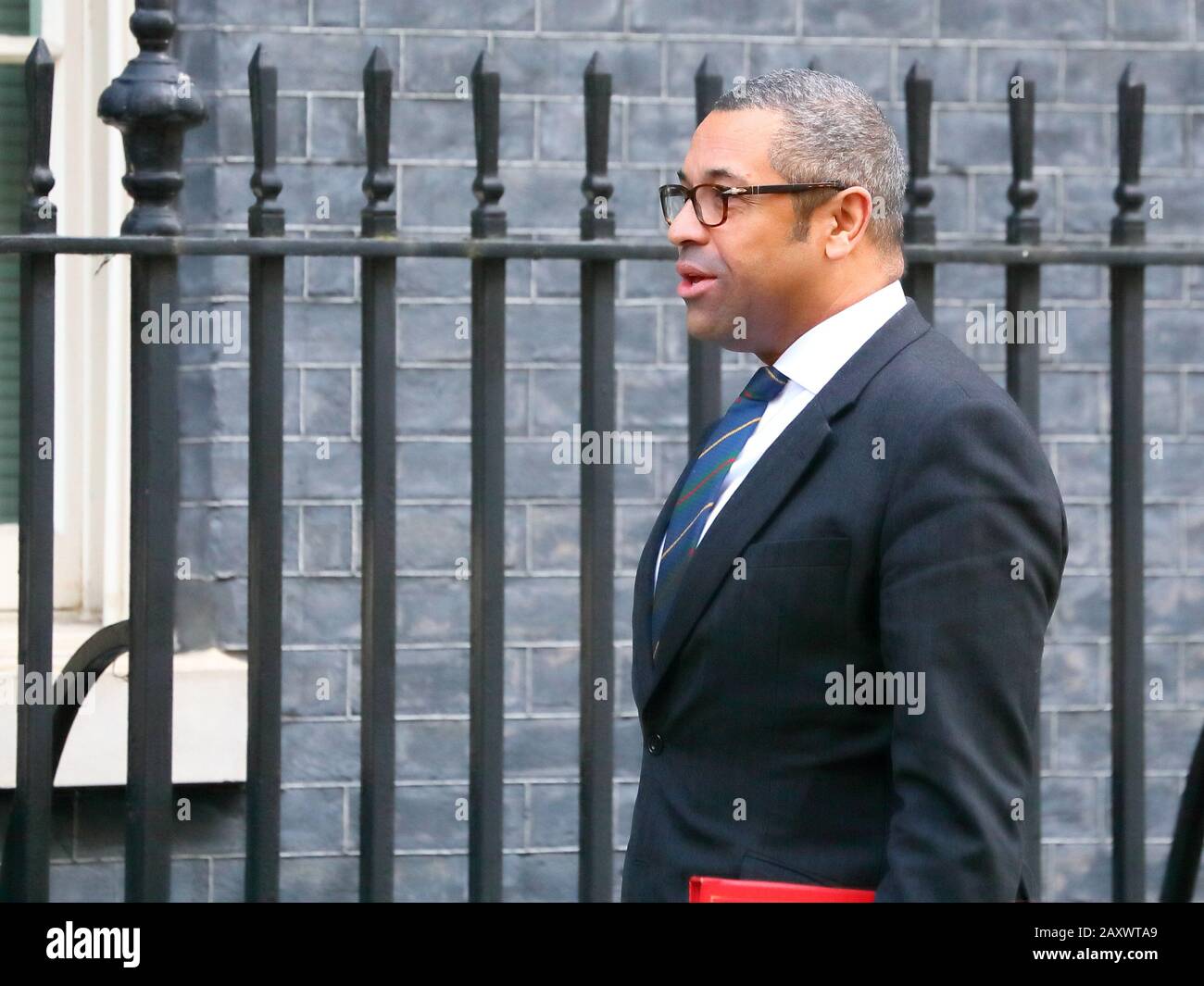 London, UK, 11th Feb 2020, James Cleverly arriving for their weekly Cabinet Meeting. Stock Photo