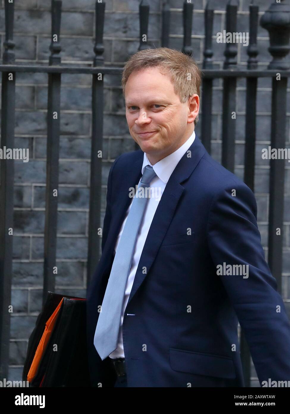 London, UK, 11th Feb 2020, Transport Secretary Grant Shapps arriving for their weekly Cabinet Meeting. Stock Photo