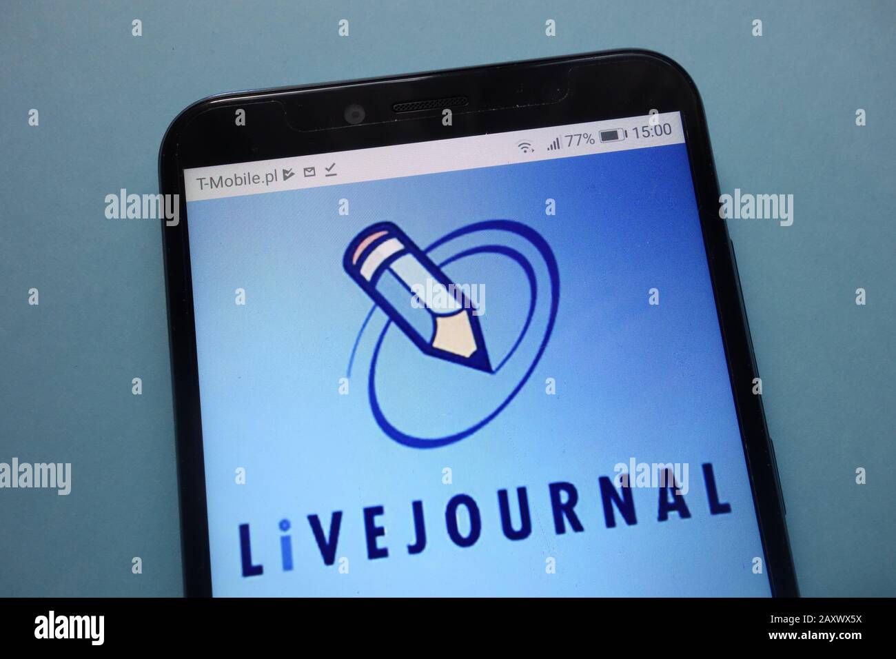 LiveJournal logo displayed on smartphone Stock Photo