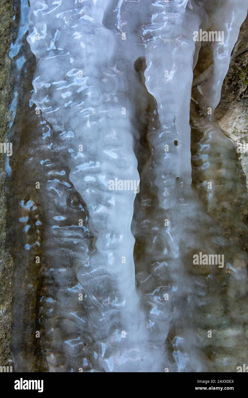 frozen ice abstract background. Stock Photo