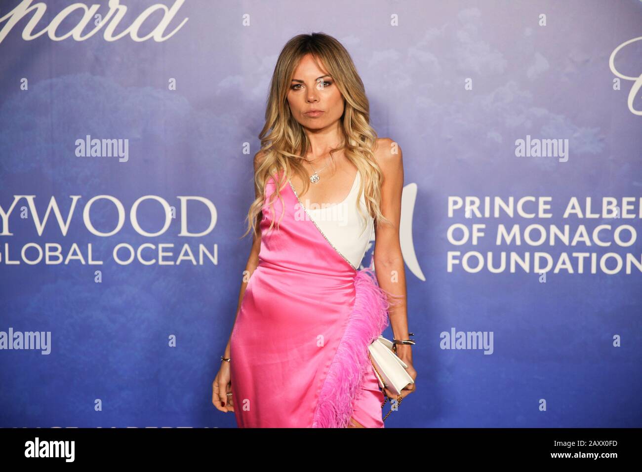 Designer Erica Pelosini attends Hollywood for the Global Ocean Gala at Beverly Hills on February 6, 2020 in Los Angeles, California. Stock Photo