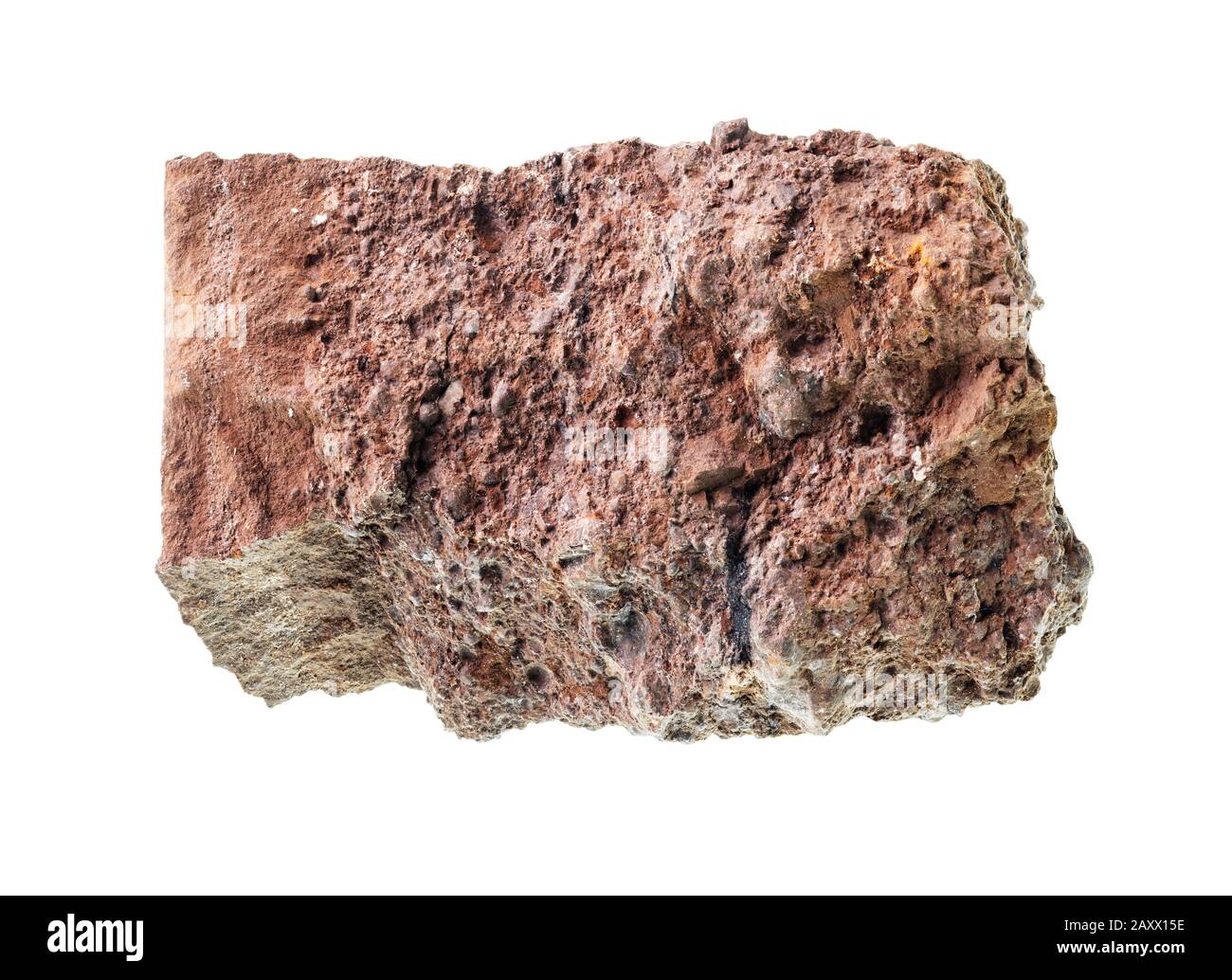 rough bauxite ore cutout on white background Stock Photo Alamy