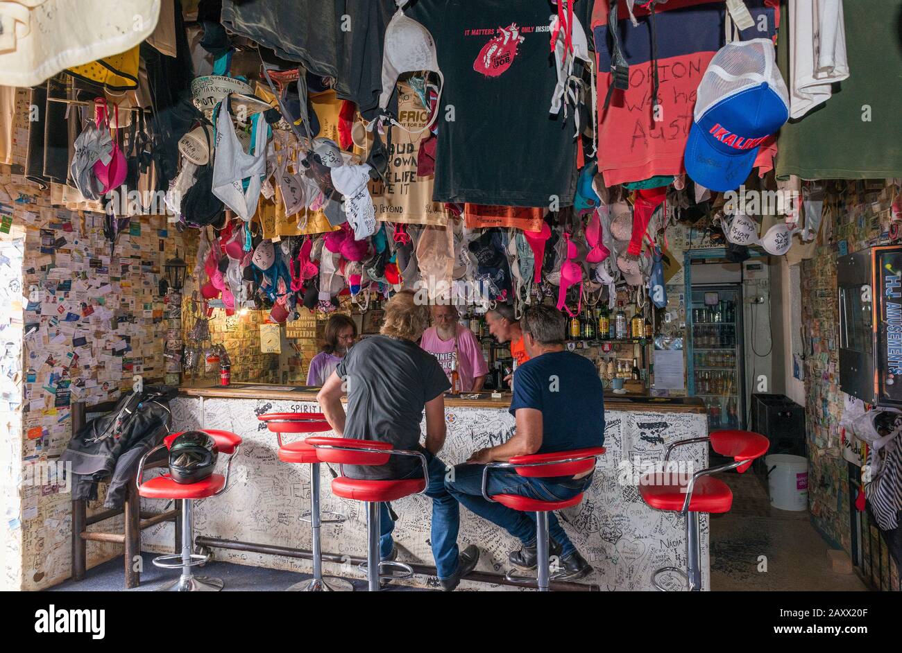 Ronnie's Sex Shop a very "odd pub" and cafe on the A62 with lingerie hanging from bar's ceiling on the R62, Garden Route near Barrydale, South African Stock Photo - Alamy Ronnie's Sex Shop a very "odd pub" and cafe on the A62 with lingerie hanging from bar's ceiling on the R62, Garden Route near Barrydale, South African Stock Photo - Alamy