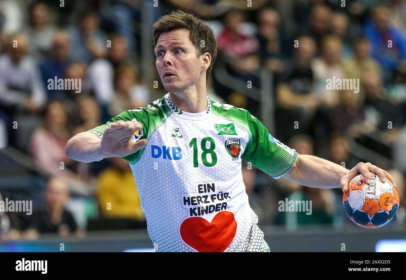Berlin, Germany. 13th Feb, 2020. Handball EHF Cup, Füchse Berlin
