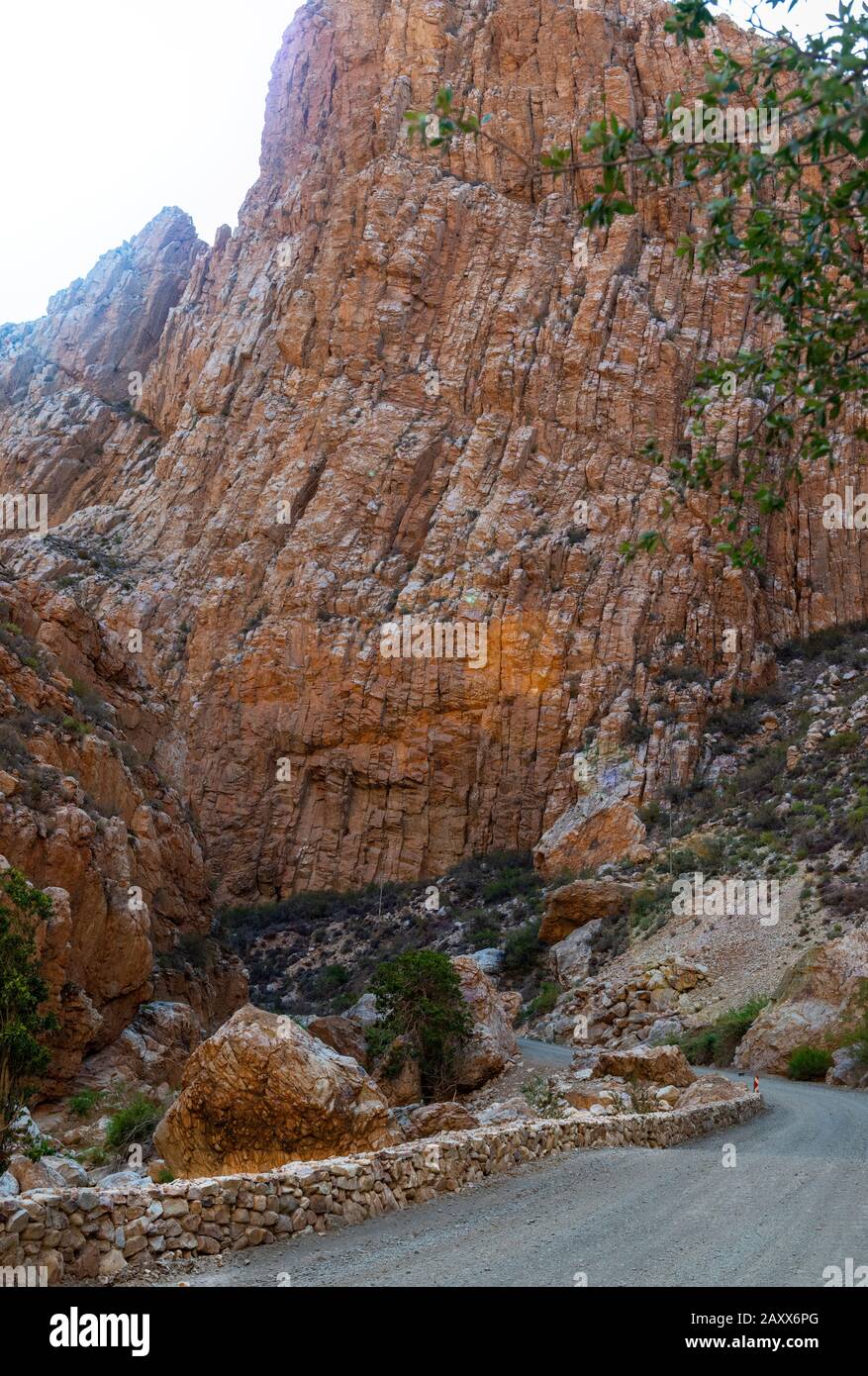 Foothills of the Swartberg Mountain Range, Western Cape Province, South Africa Stock Photo