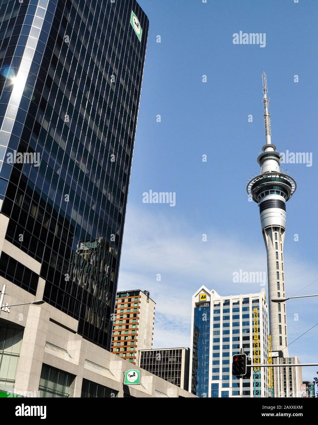 Sky Tower, Auckland, New Zealand Stock