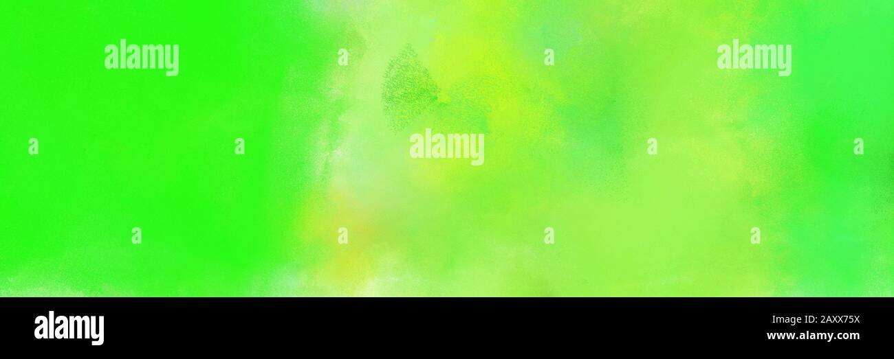 moderate green, green yellow and neon green colored vintage abstract  painted background with space for text or image. can be used as header or  banner Stock Photo - Alamy