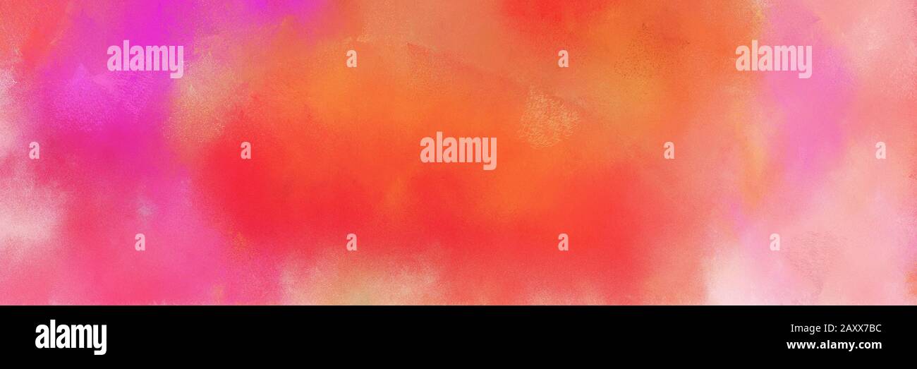 Vintage Abstract Painted Background With Pastel Red Tomato And