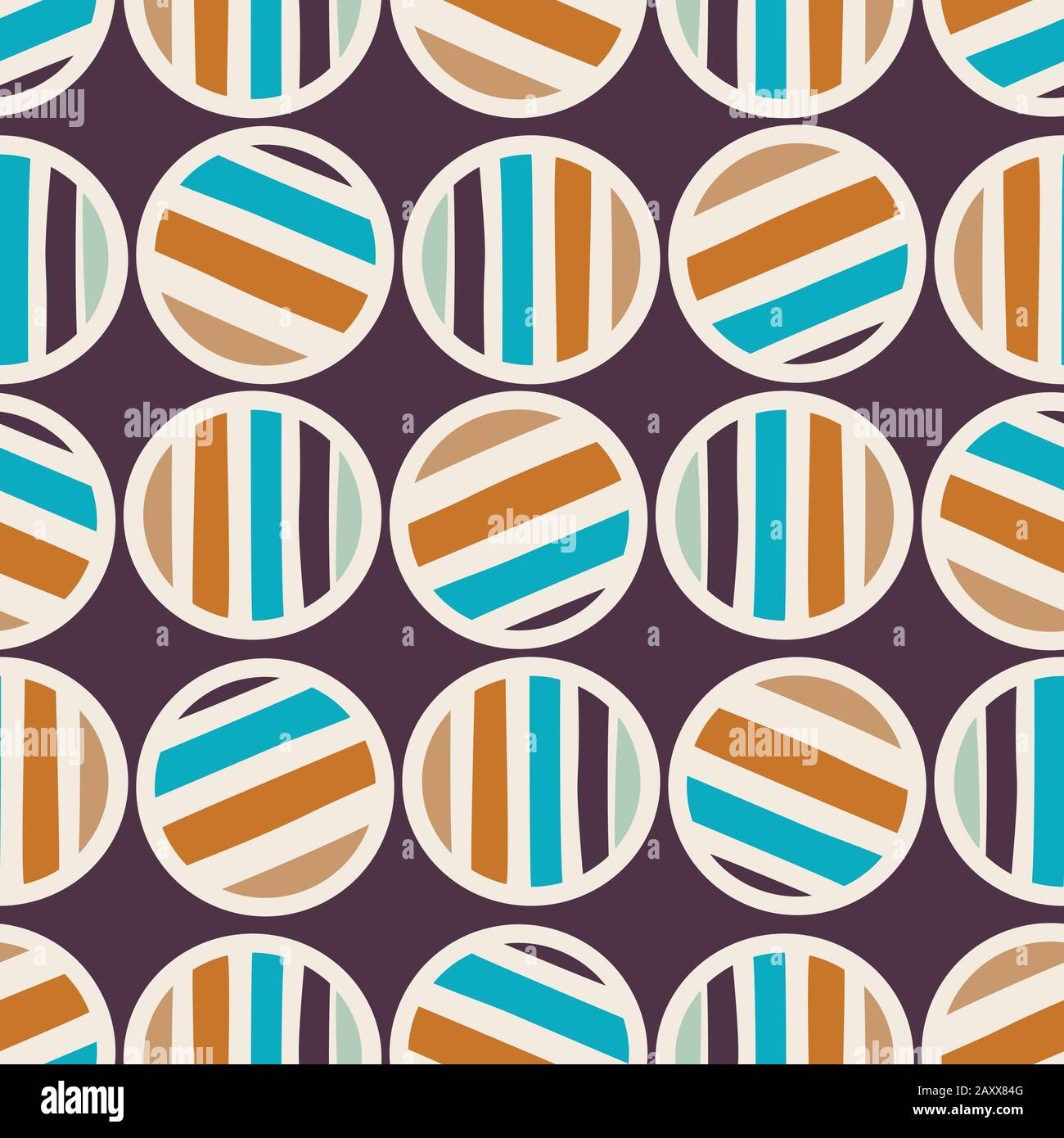 Mid Century Modern Vintage Pattern Background. Polka Dot Masculine