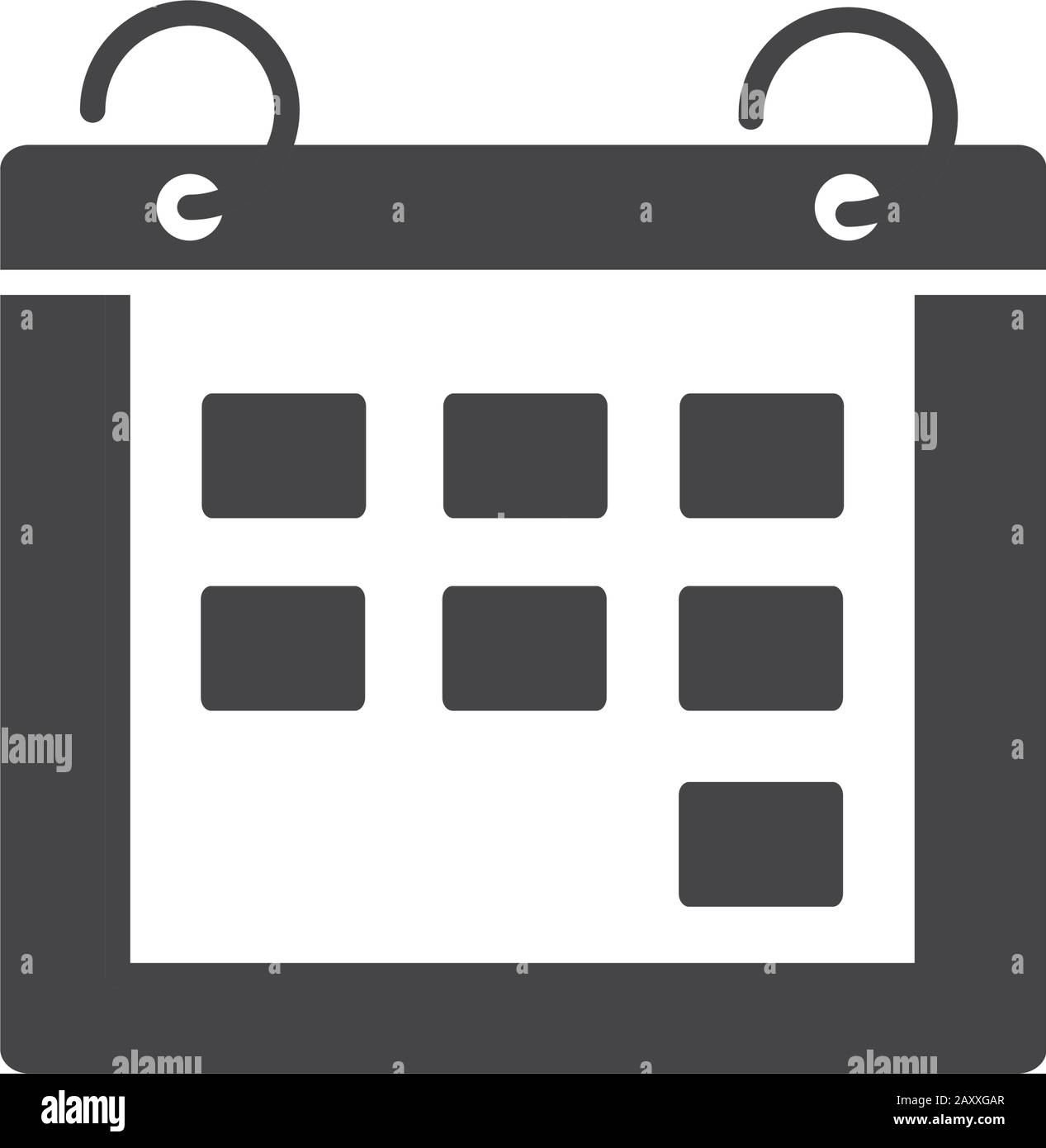 office calendar reminder meeting date supply vector illustration