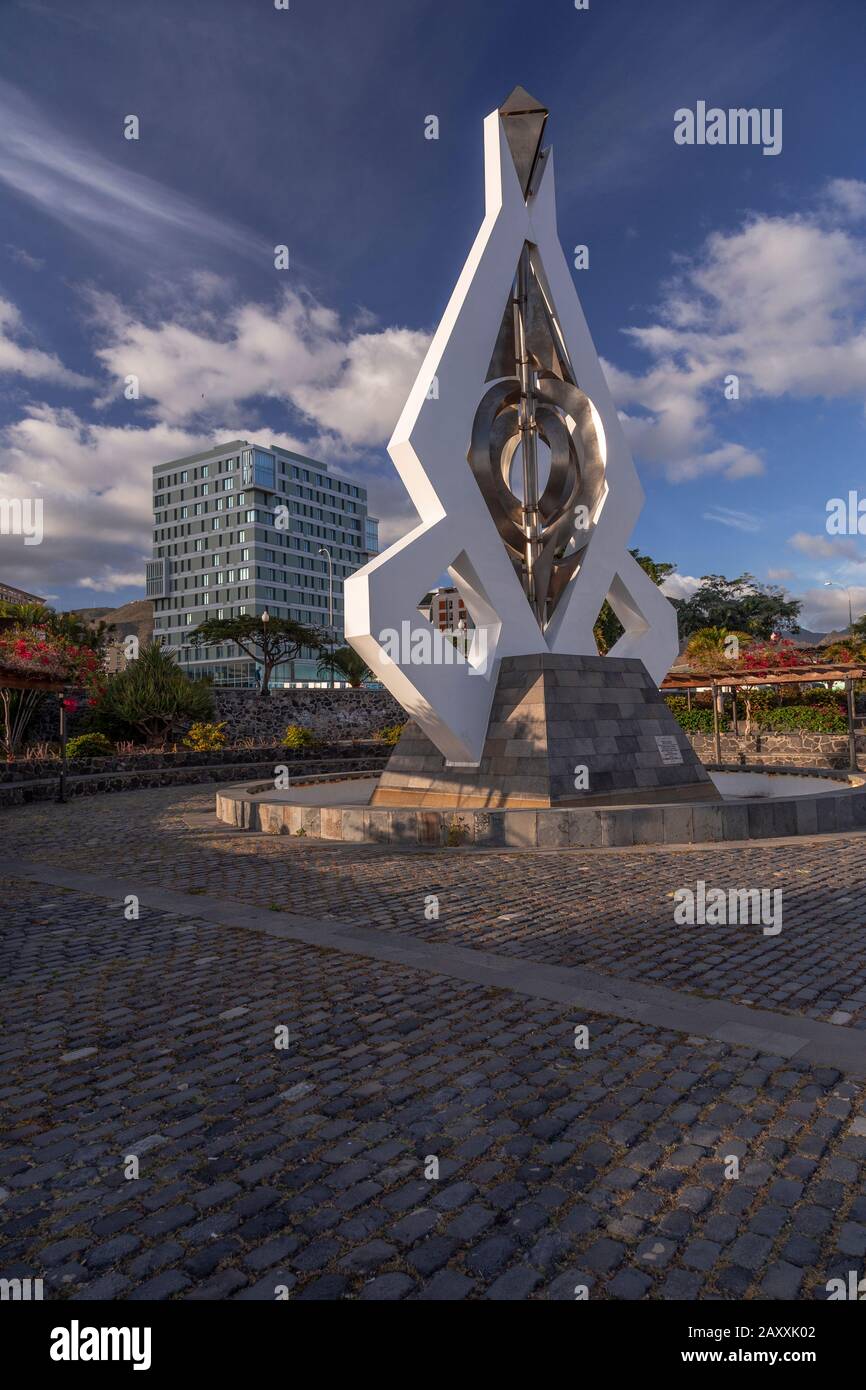 Sculpture at, Santa Cruz de Tenerife, Canary Islands Stock Photo