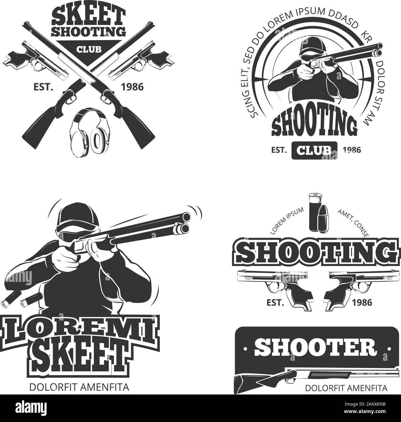 Trap Shooting Logos