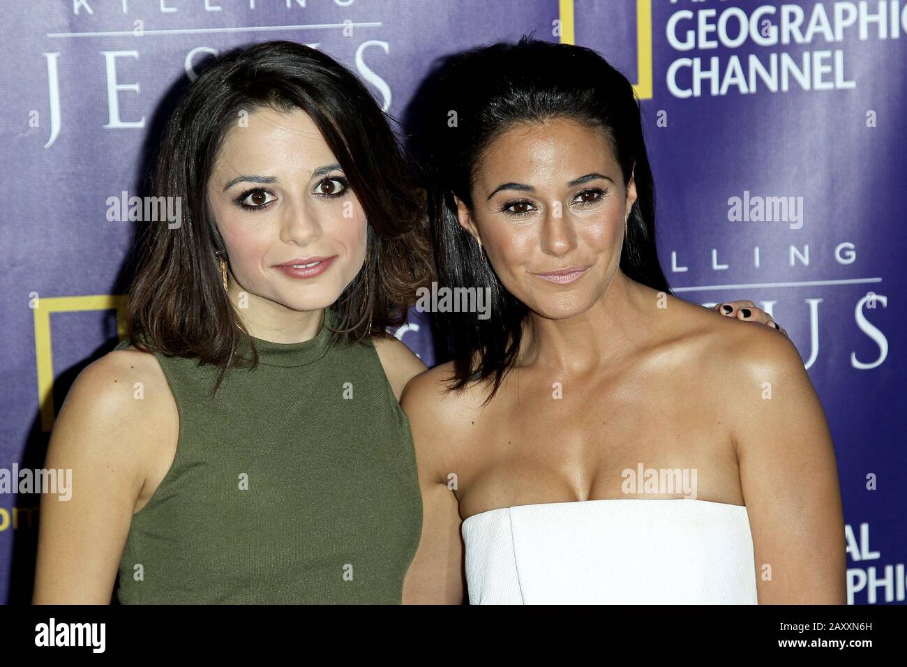 New York, NY, USA. 23 March, 2015. Stephanie Leonidas, Emmanuelle Chriqui at the 'Killing Jesus' World Premiere at Alice Tully Hall at Lincoln Center. Credit: Steve Mack/Alamy Stock Photo