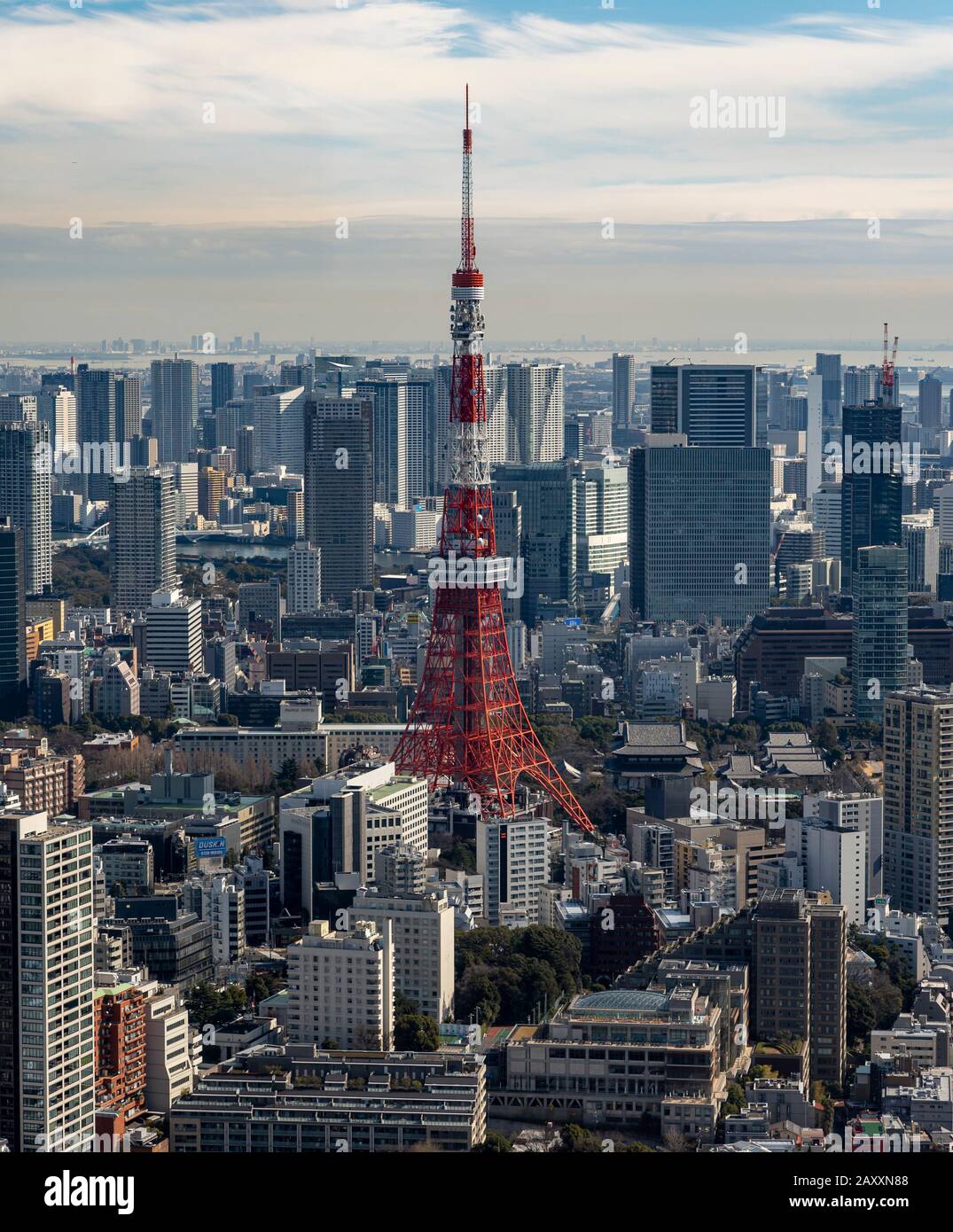 Tokyo Tower Seen From Roppongi Hills Mori Tower In Japan Stock Photo Alamy