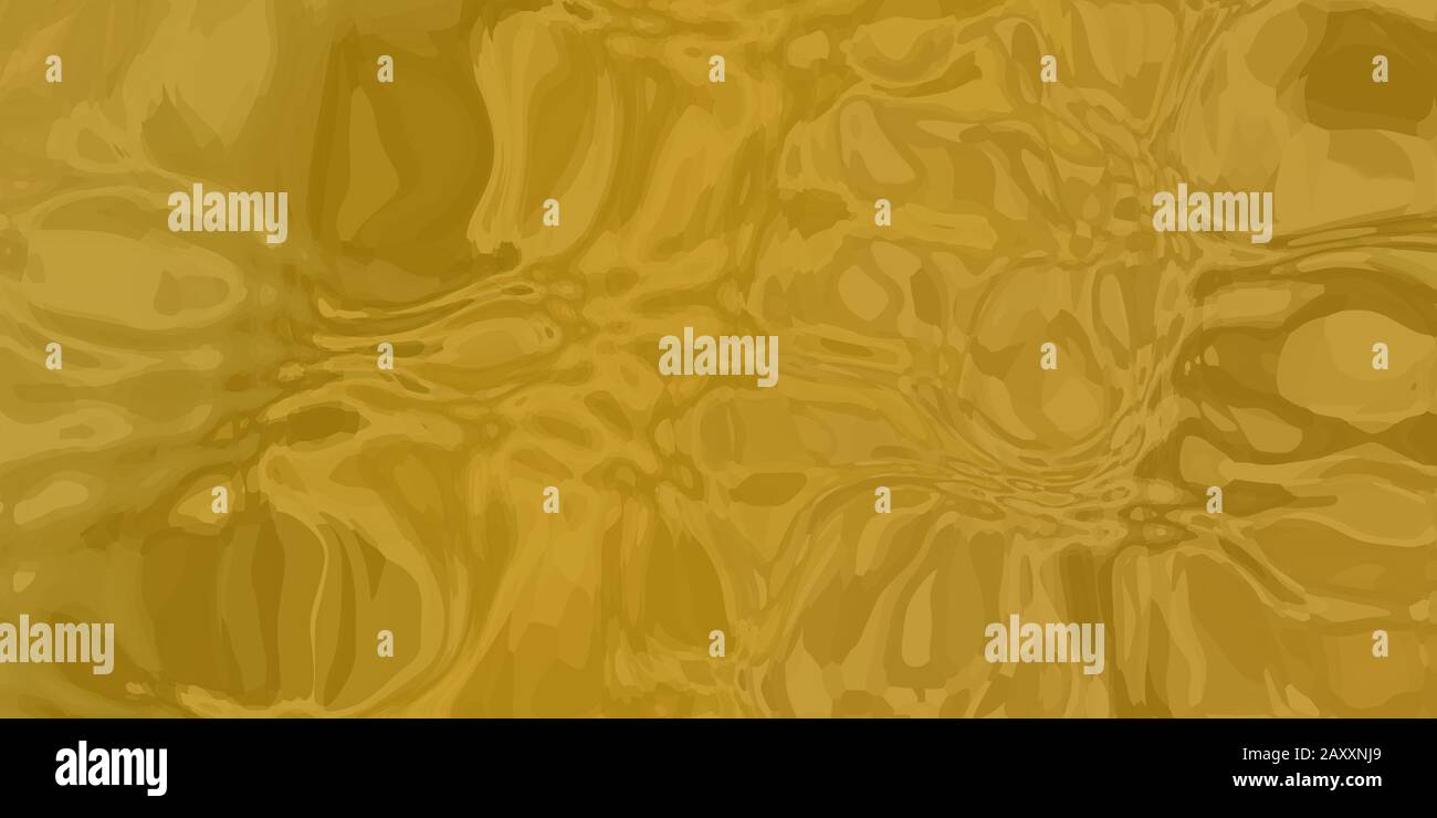 An abstract gold colored wavy background image. Stock Photo