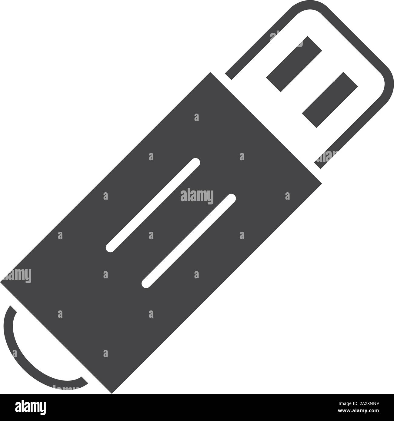 office flash drive backup stationery supply vector illustration