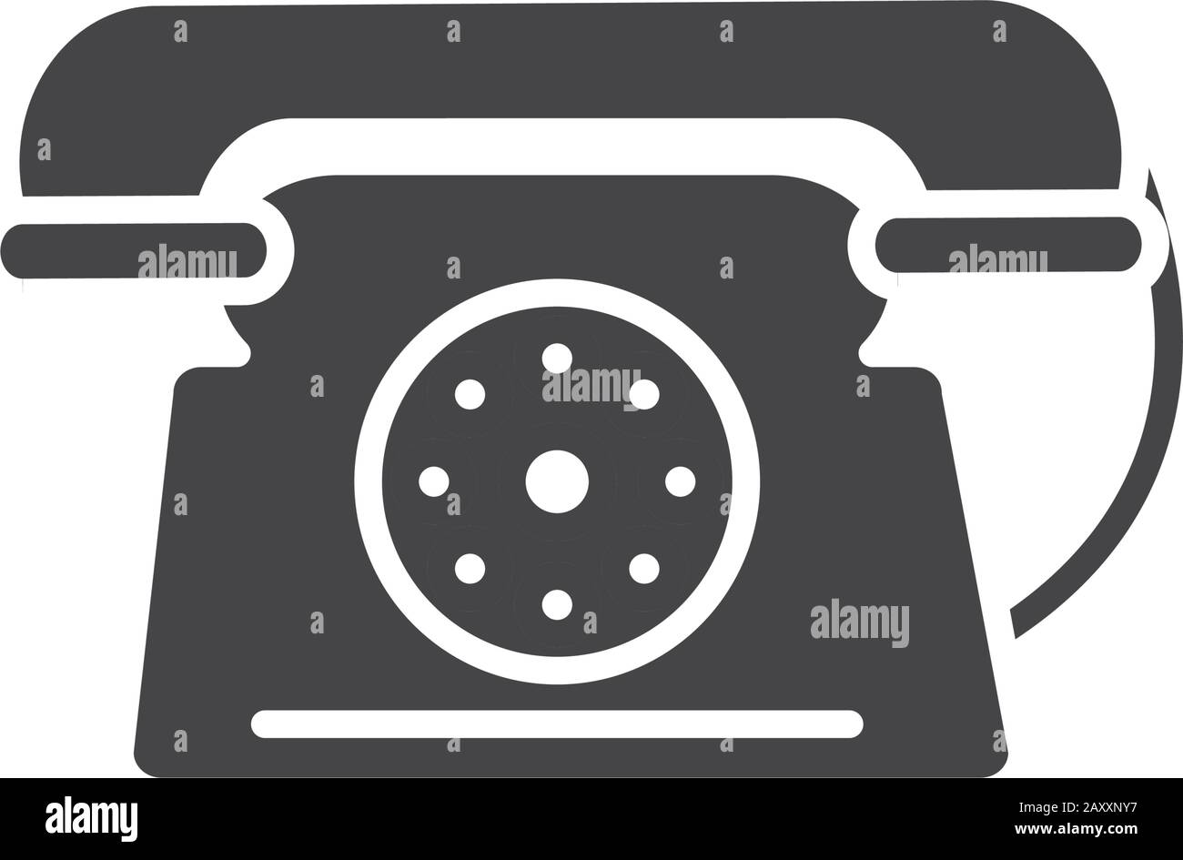 office telephone communication center supply vector illustration