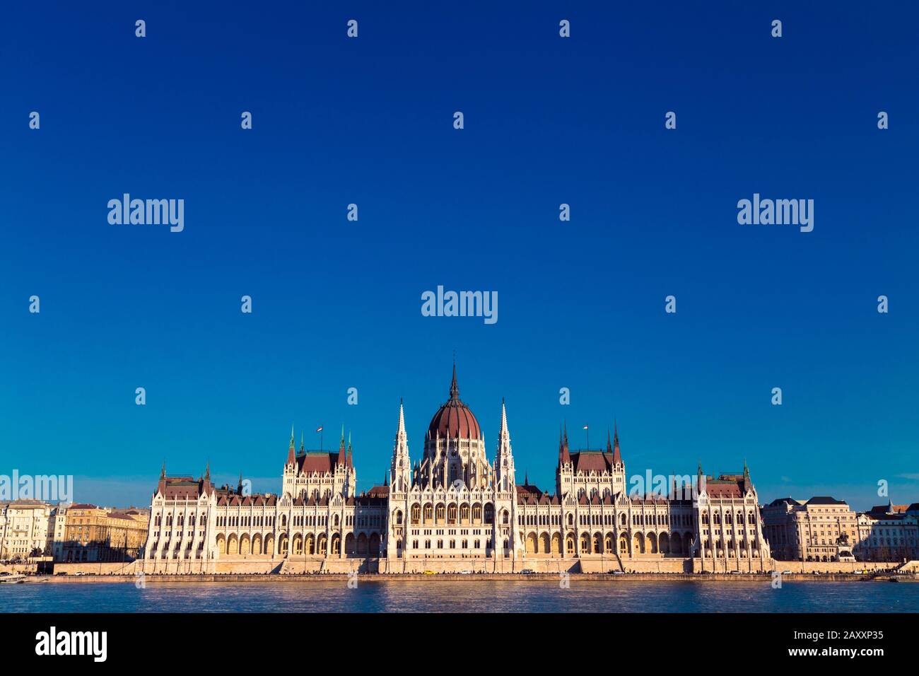 Hungarian Parliament Building, Budapest, Hungary Stock Photo