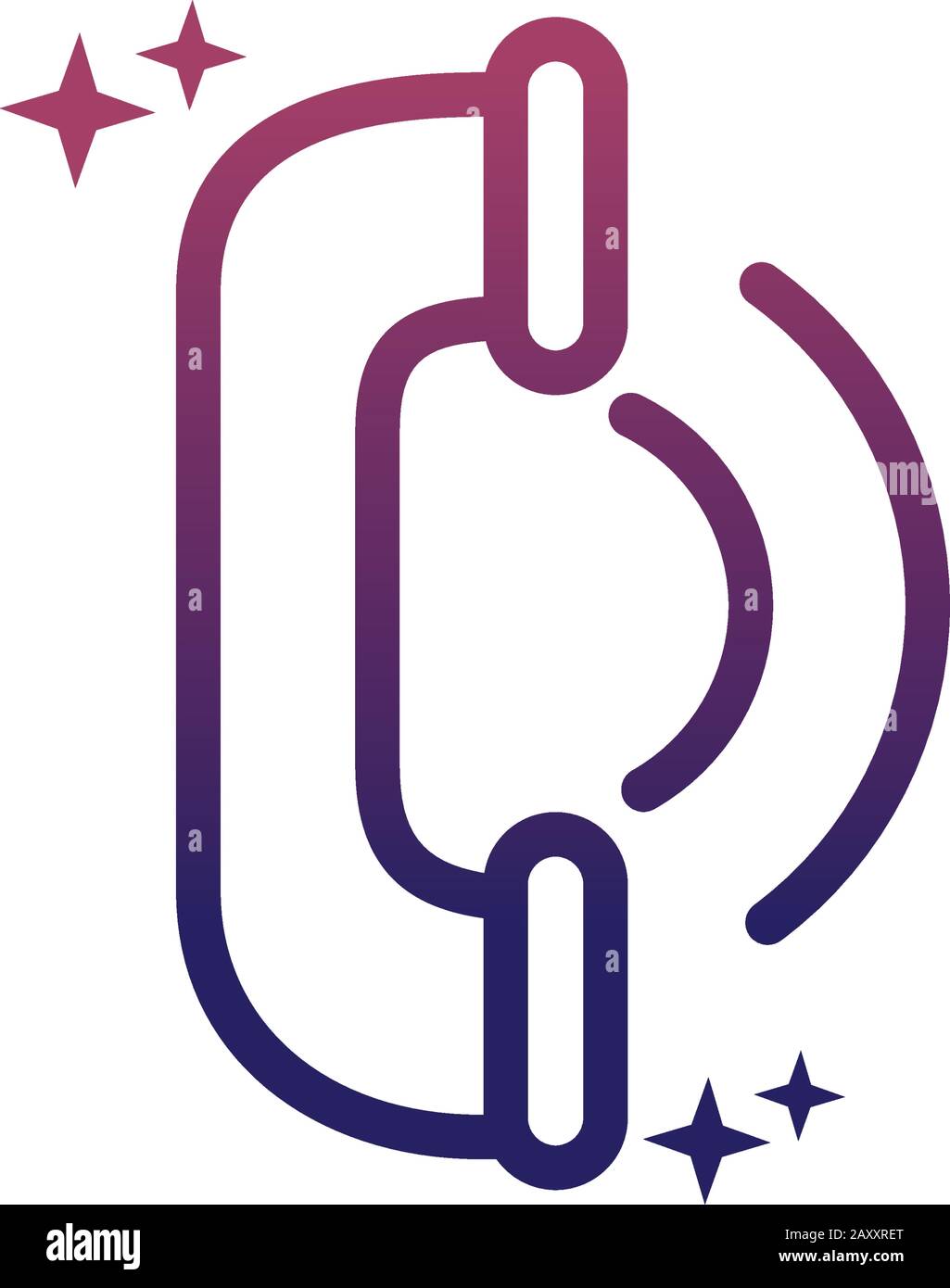 telephone center service helpline social media gradient style icon ...