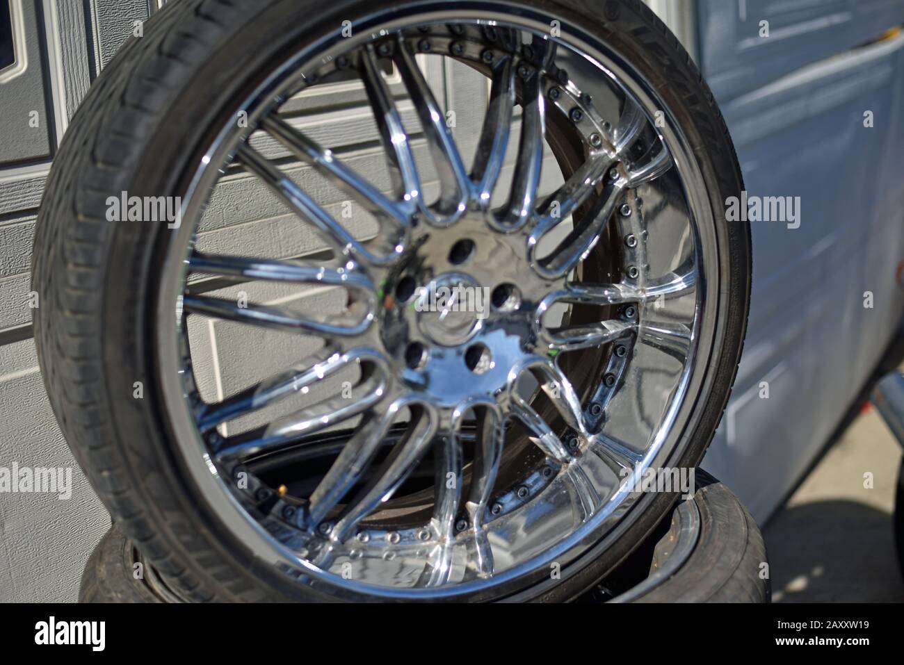 Automobile Car Rims and Tire Stock Photo Alamy