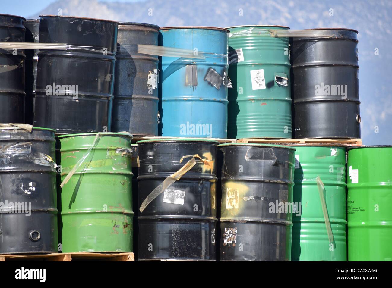 Oil Drums Storage High Resolution Stock Photography and Images - Alamy