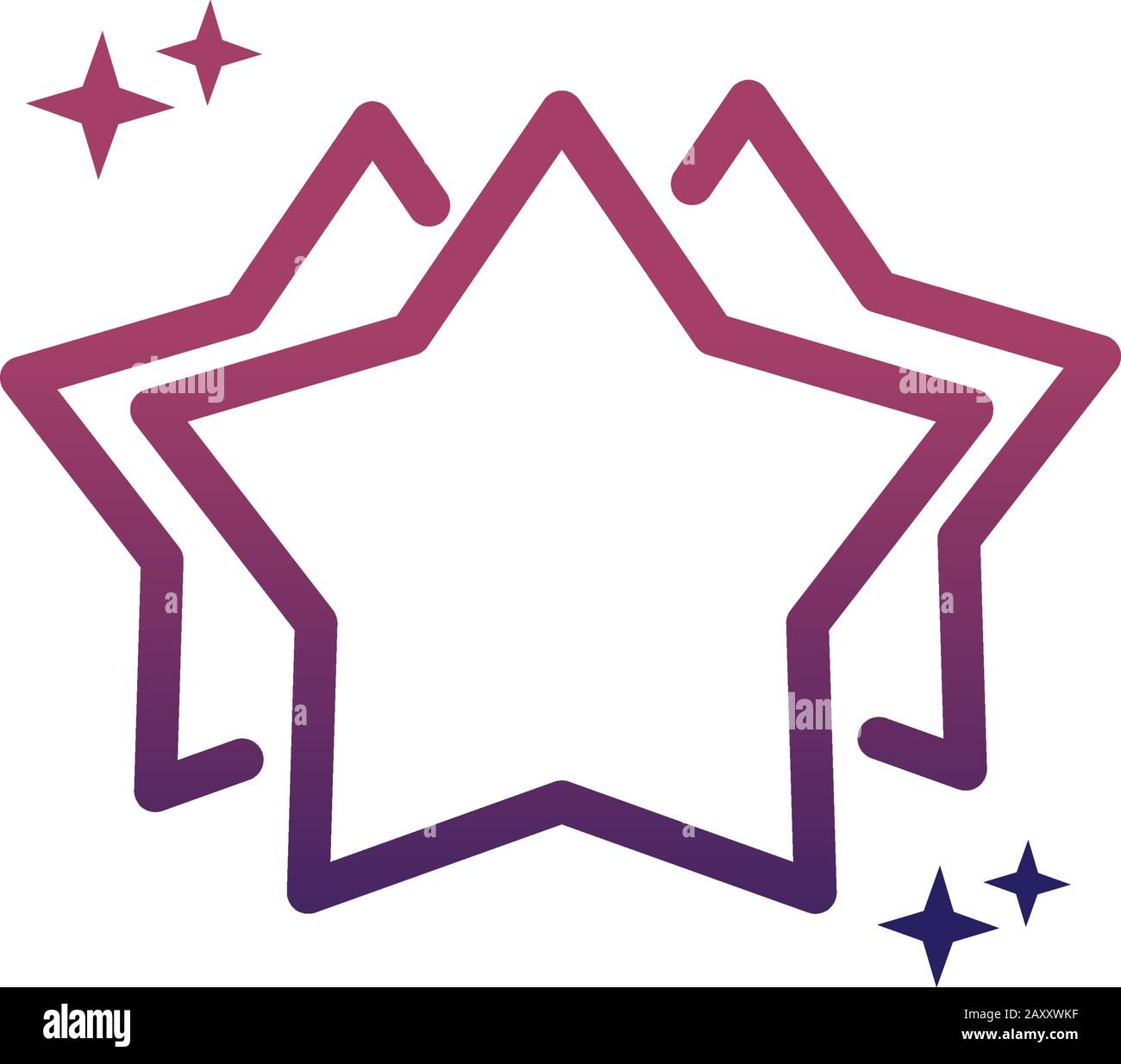 star favourite rating social media gradient style icon vector ...