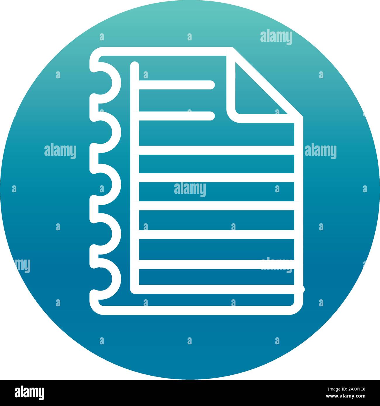 office paper with lines sheet stationery supply vector illustration ...