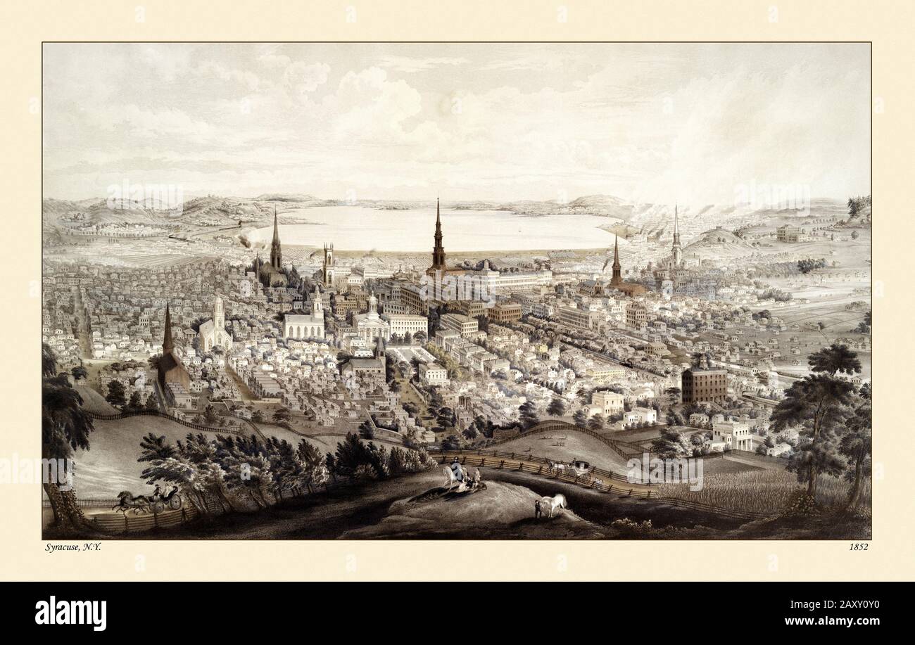 Syracuse 1852 Stock Photo