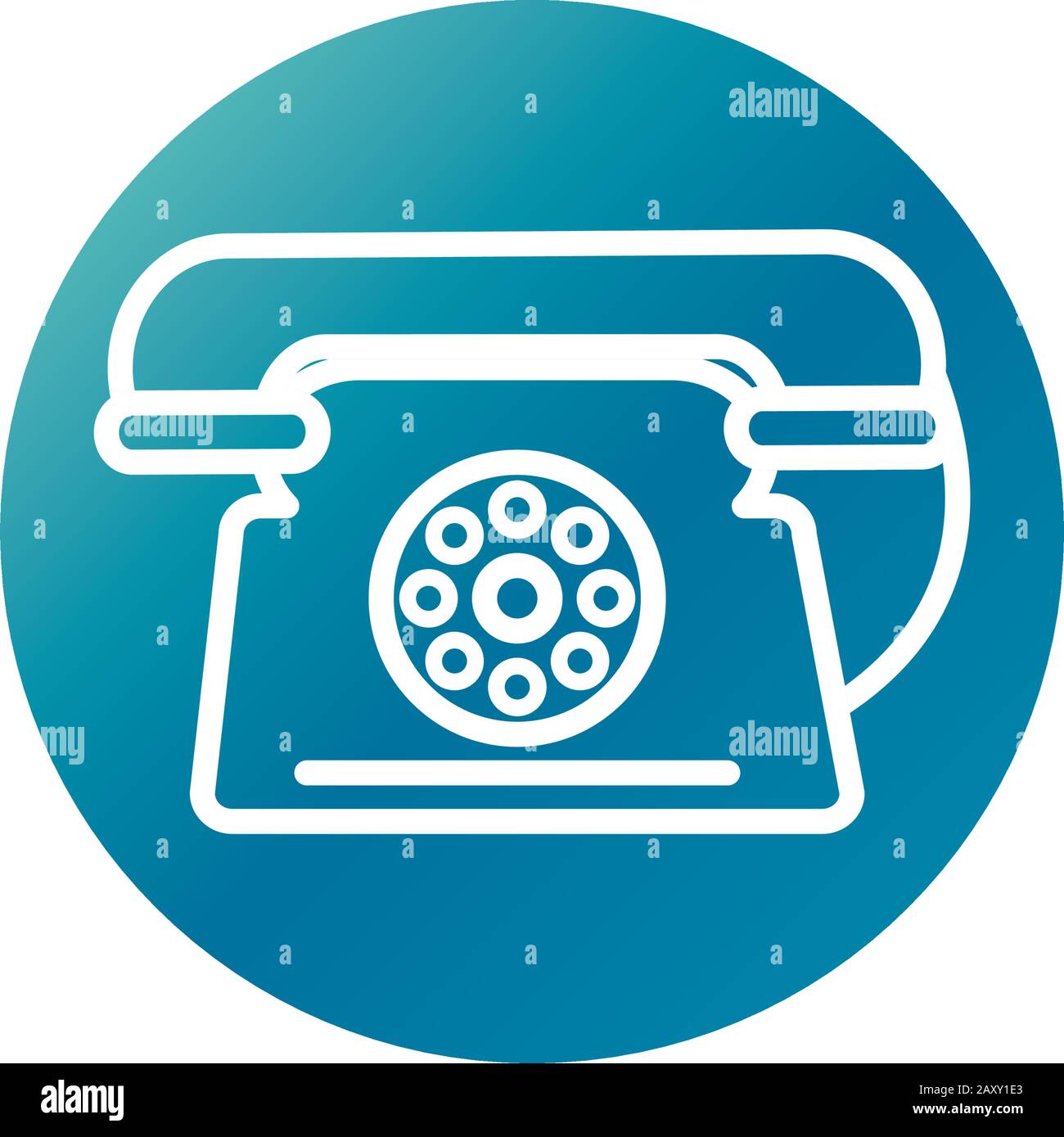 office telephone communication center supply vector illustration block