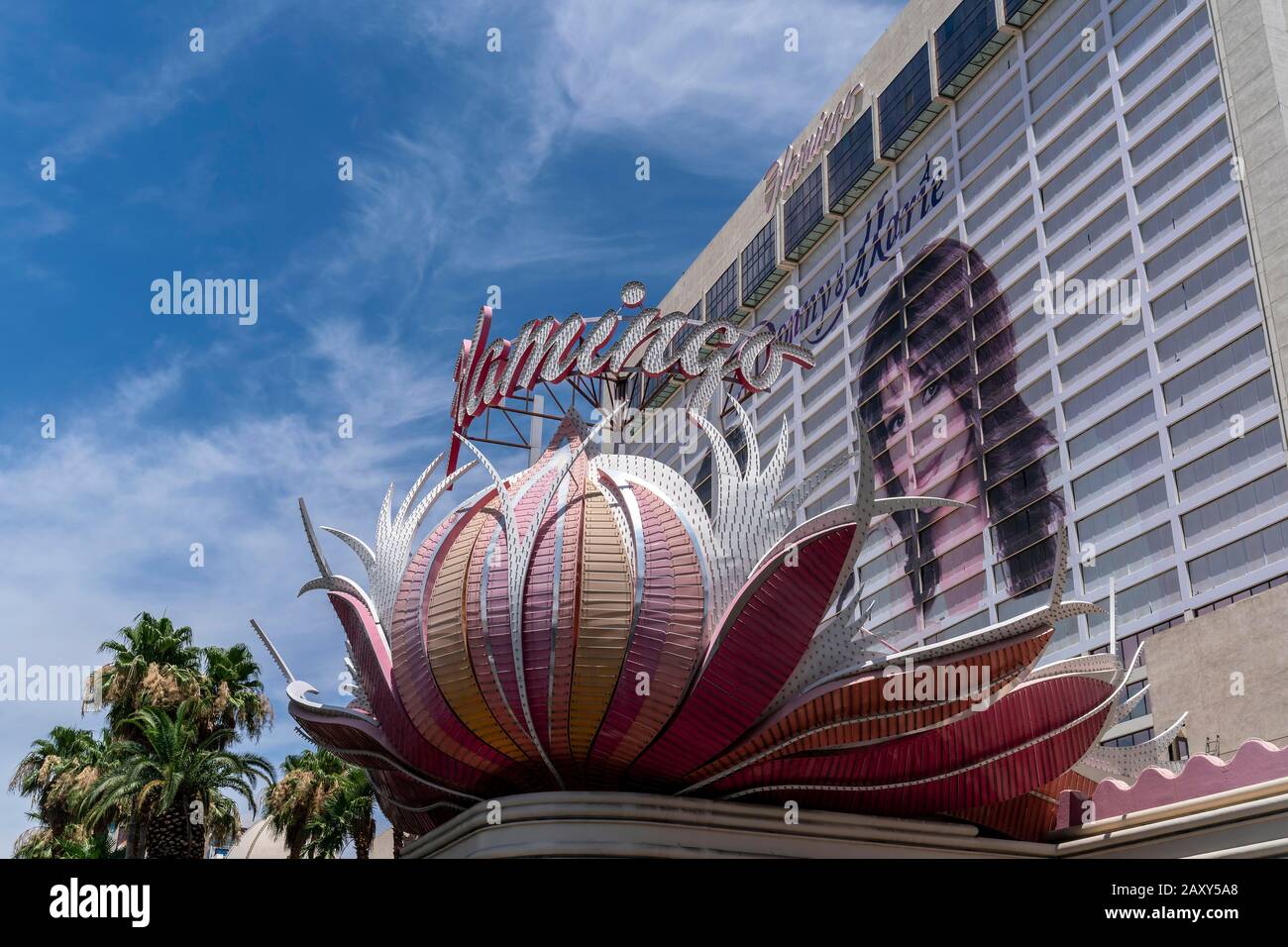 Luxury Hotel Flamingo Hilton, Las Vegas Strip, Las Vegas, Nevada, USA Stock Photo