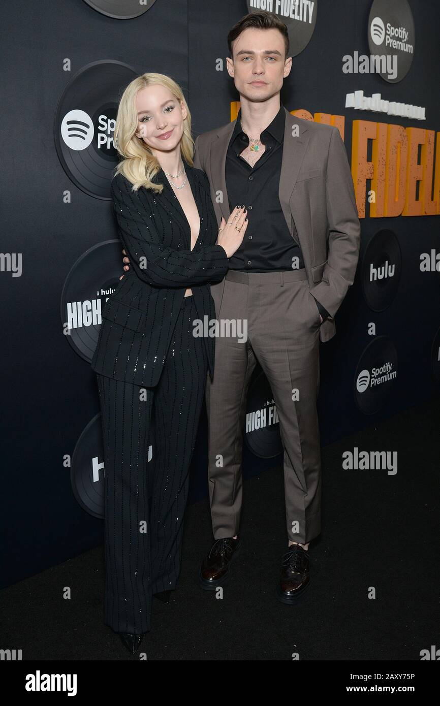 New York, USA. 13th Feb, 2020. (L-R) Dove Cameron and Thomas Doherty