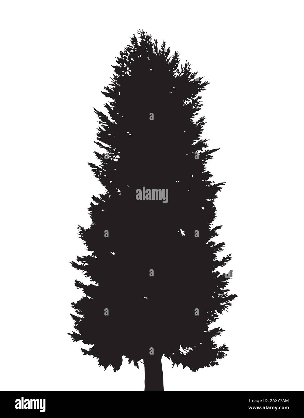 Tree's silhouette illustration Stock Vector Image & Art - Alamy