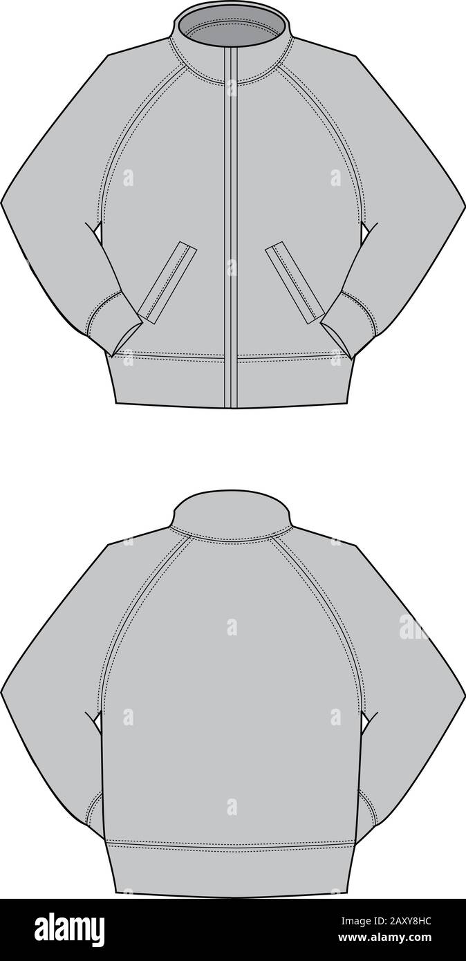 Vector template illustration of jumper / training wear Stock Vector