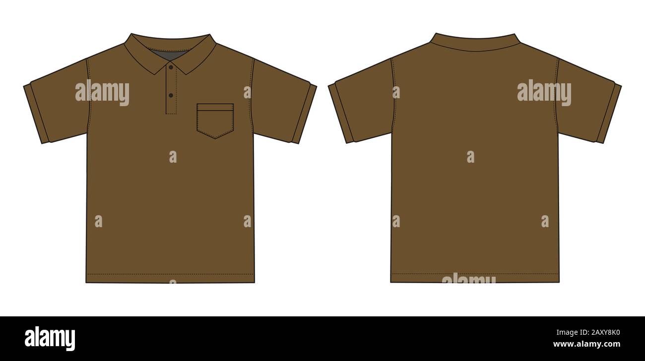 Sport Light Brown Polo Shirt And Baseball Cap Isolated Set Vector