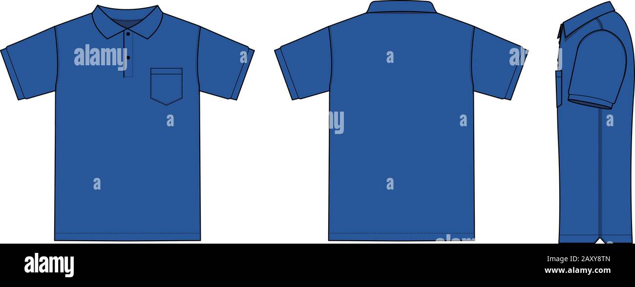 polo shirt layout