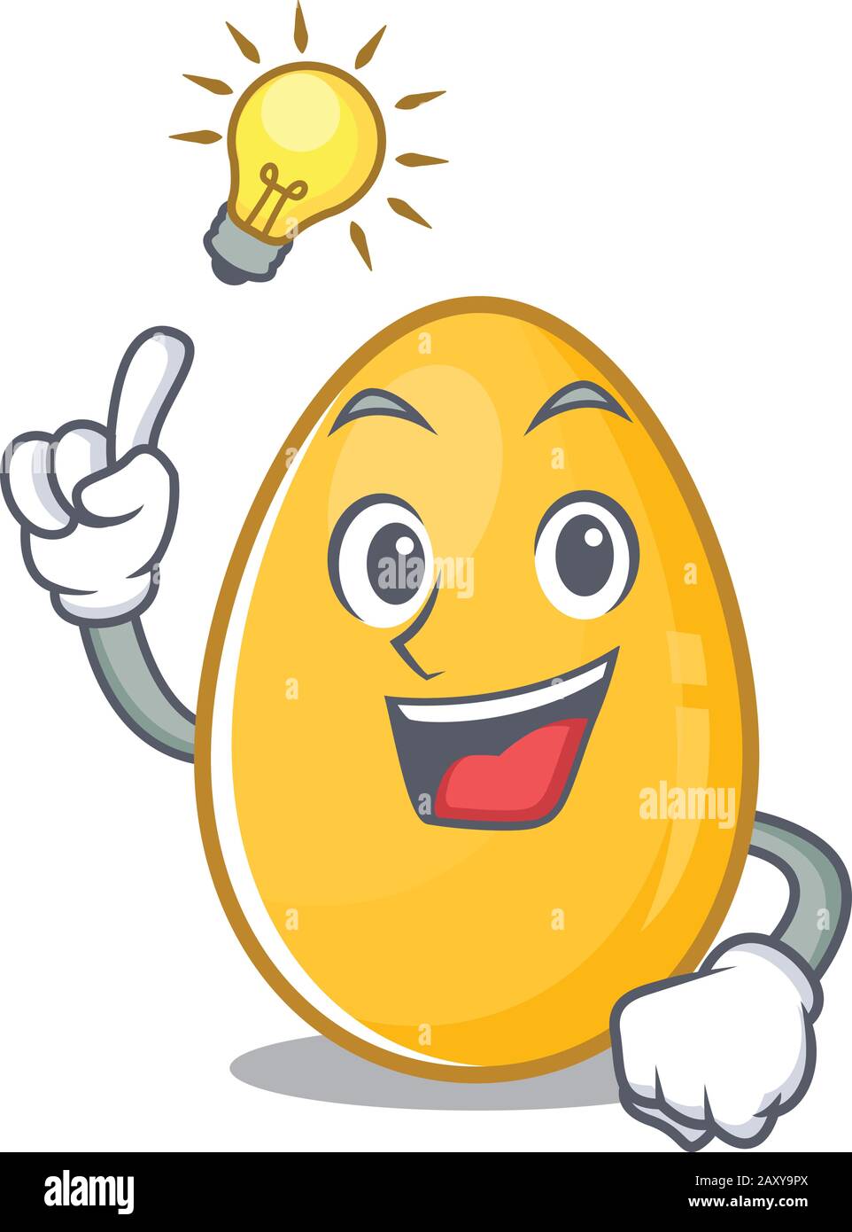 a clever golden egg cartoon character style have an idea gesture Stock  Vector Image & Art - Alamy