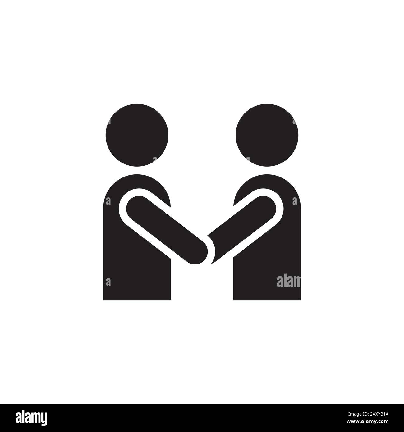 alliance, shake hands icon illustration Stock Vector