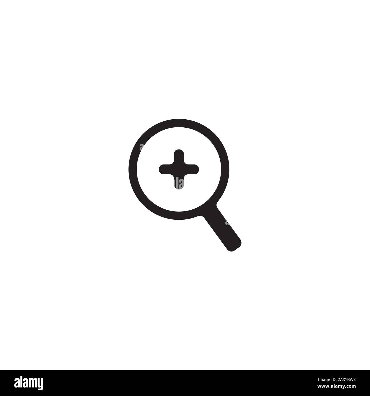 zoom up icon illustration Stock Vector
