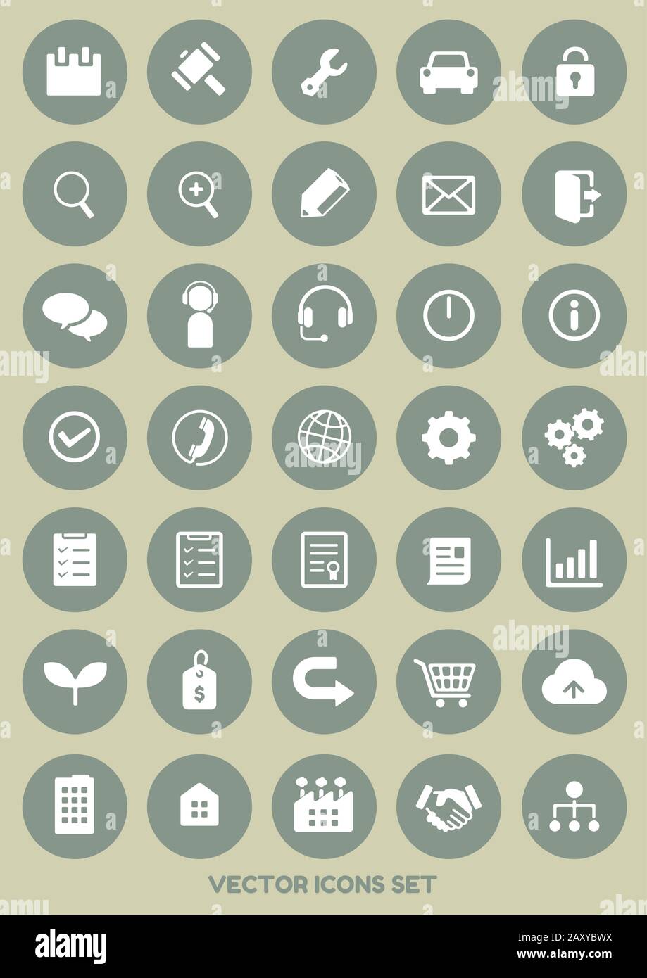 Vector icon set illustration for web designing Stock Vector Image & Art ...