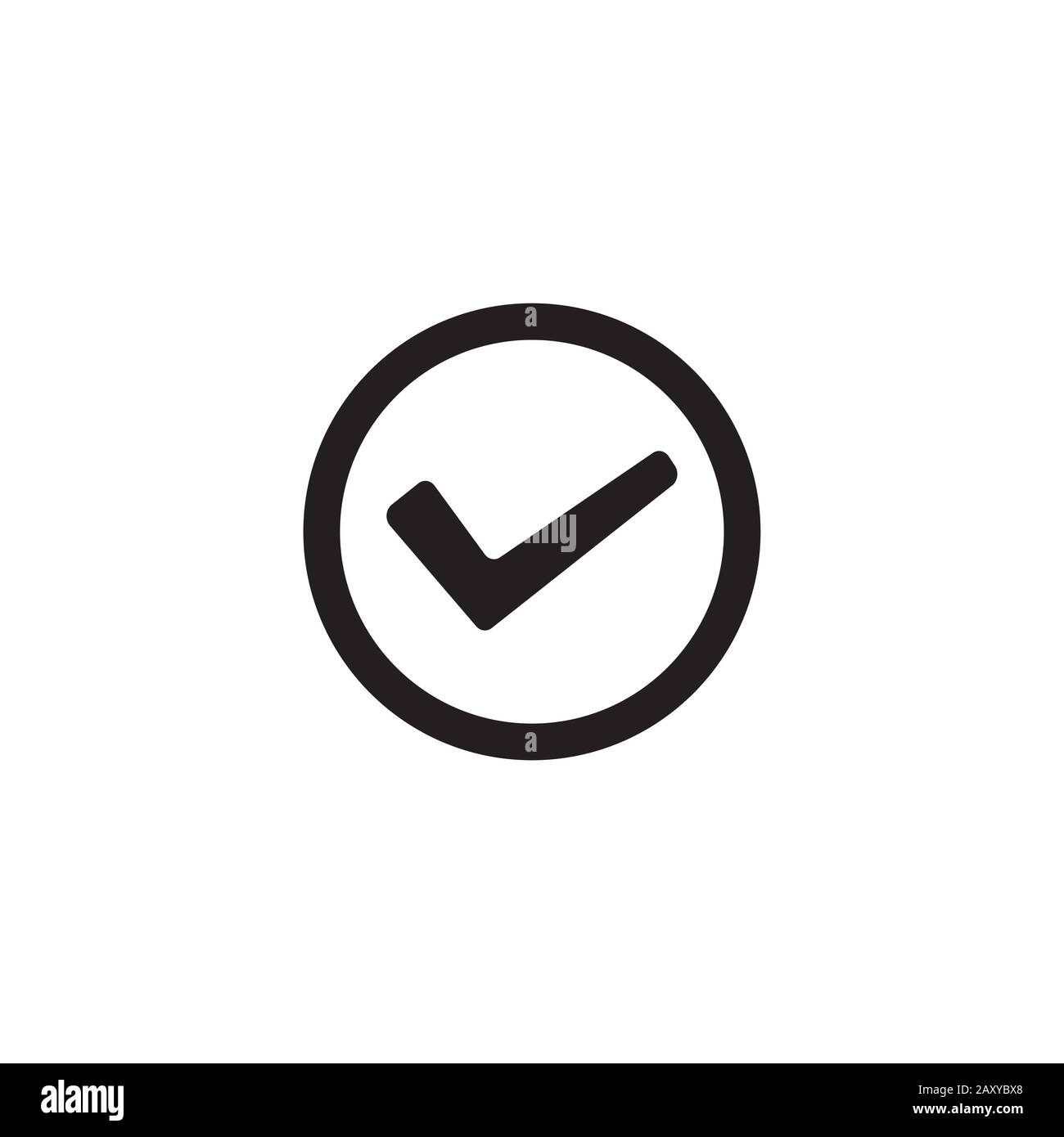 Check mark icon Stock Vector Images Alamy