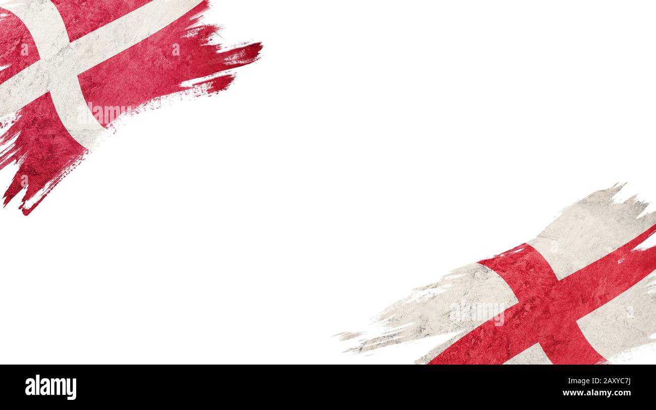 photo Denmark And England Flag https www alamy com flags of denmark and england on white background image343580374 html