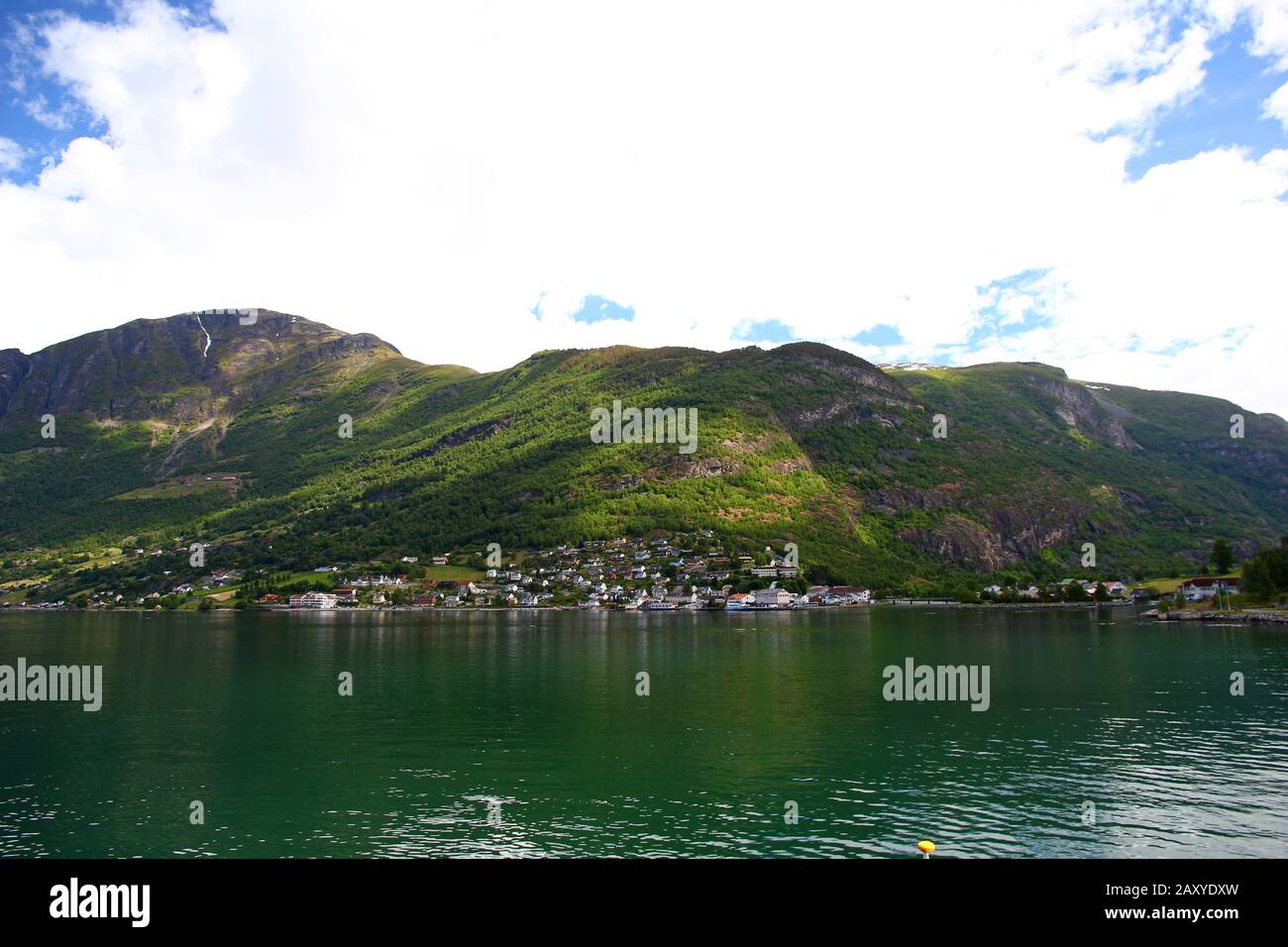 The view on Sognefjord, Norway Stock Photo