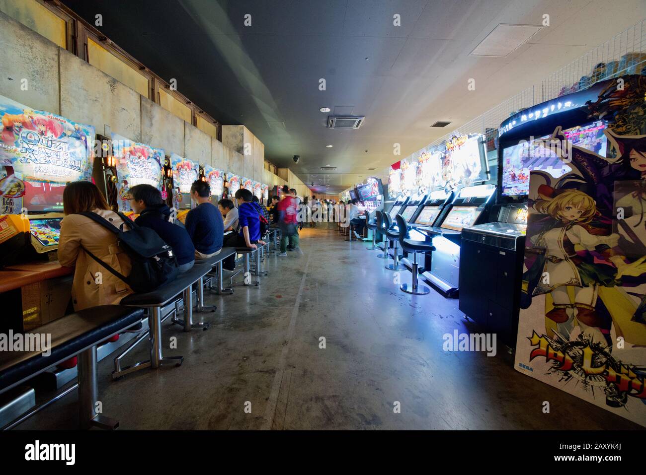 Arcade game machines inside Warehouse Arcade (Anata no Warehouse) at