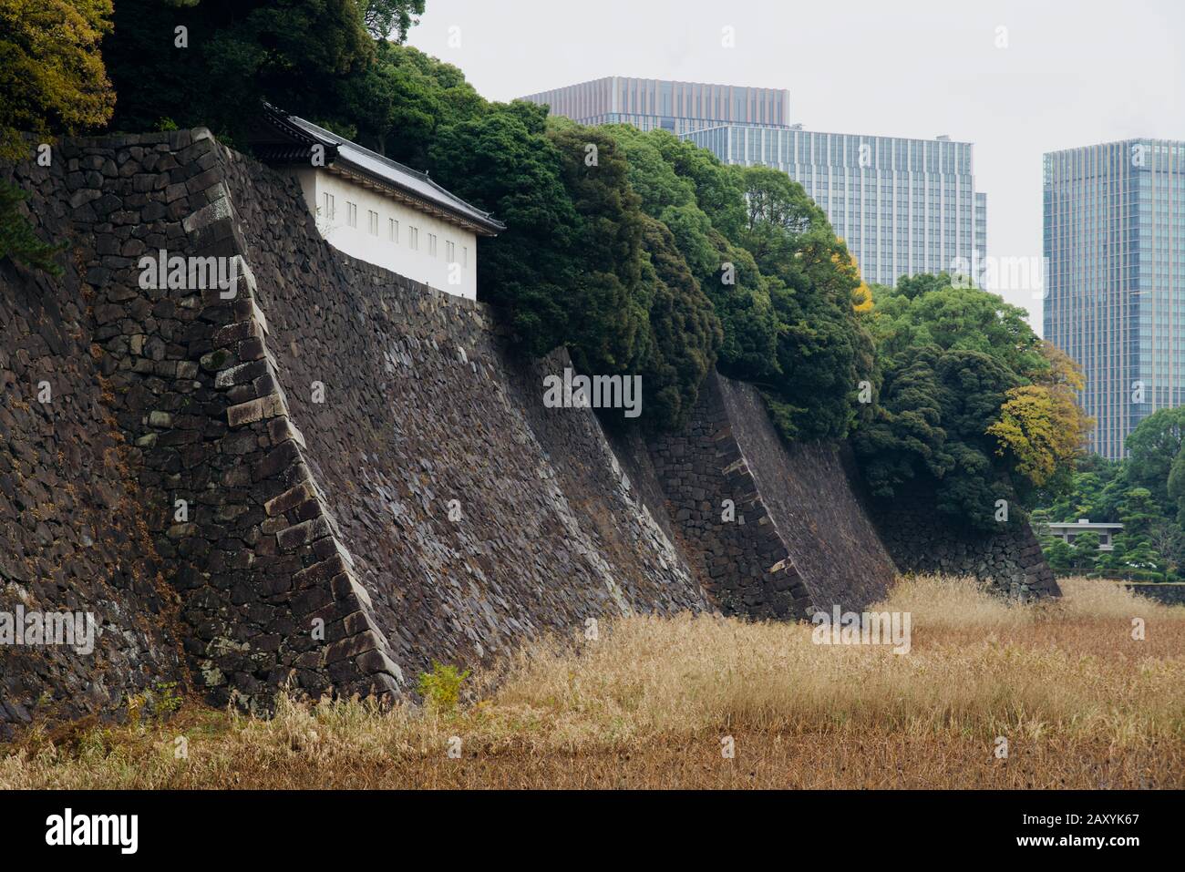 Fujimi Tamon Defense House at the Tokyo Imperial Palace, Chiyoda, Tokyo, Japan Stock Photo